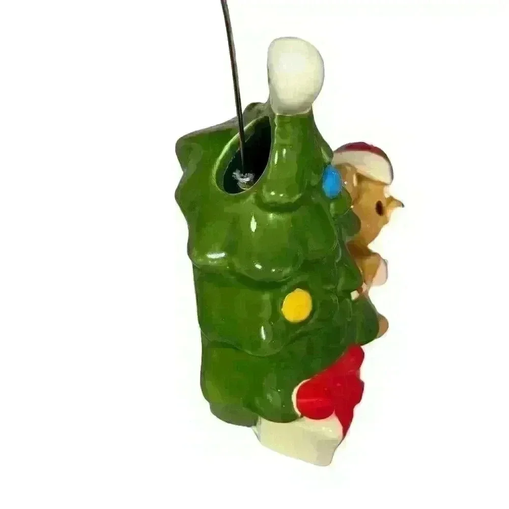Vintage Christmas Tree w/Flying Angel Music Box Made Japan‎